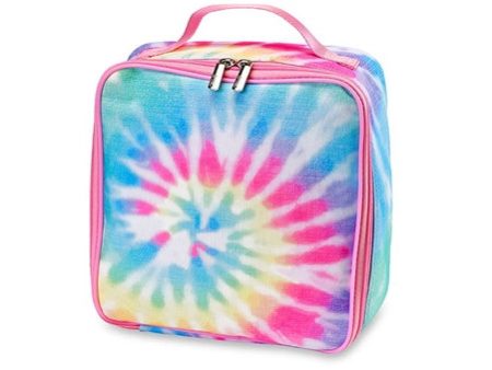 Tie Dye Pastel Delight Canvas Insulated Lunch Box Sale