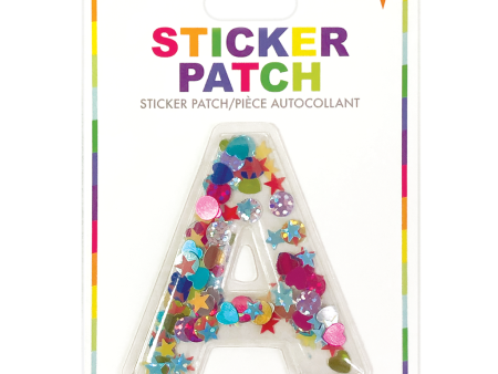 Initial Confetti Sticker Patch Cheap