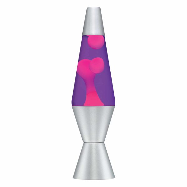 Lava Lamp-Pink Purple Silver-14.5  Discount