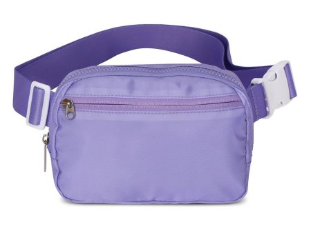 Lavender Nylon Belt Bag Hot on Sale