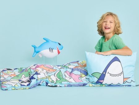 Shark Frenzy Sleeping Bag and Pillow Set Supply