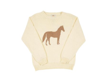 Isaac Intarsia Sweater Horse (Unisex) Hot on Sale