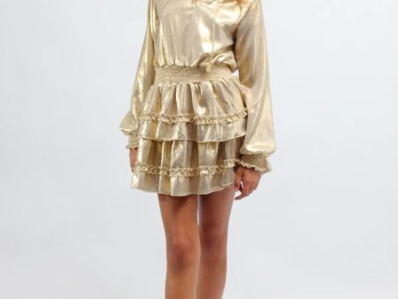 Metallic Gold Dress Online now