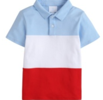 Color Block Short Sleeve Polo For Discount