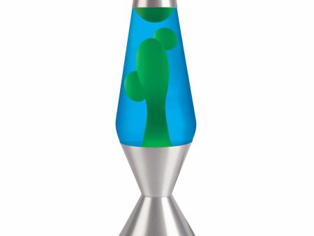 Lava Lamp-Yellow Blue Silver-16.3  Online now