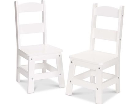 Wooden Chair Pair- White Supply