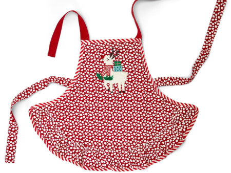 Holiday Chef Kid s Apron with Ruffle Trim Sale