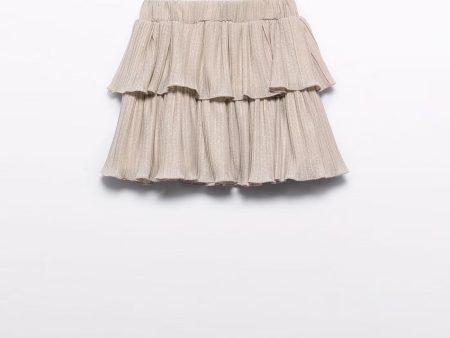 Pleated Knit Skirt Online Sale