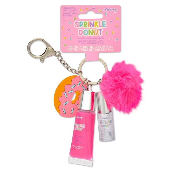 Donut Lip Balm Keychain Fashion