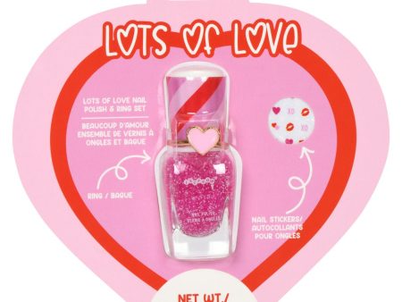 Lots of Love Nail Polish and Ring Set Fashion