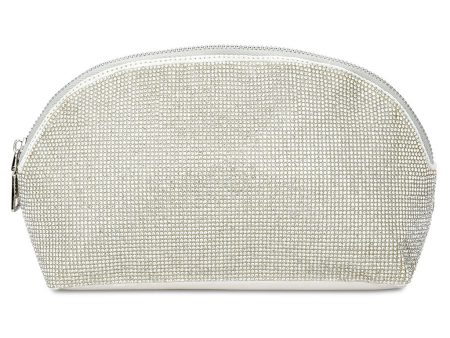 White Crystal Oval Cosmetic Bag Supply