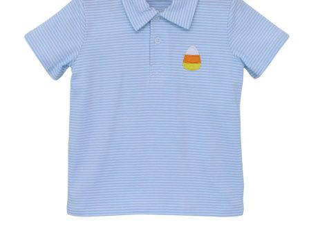 Candy Corn Applique Polo Hot on Sale