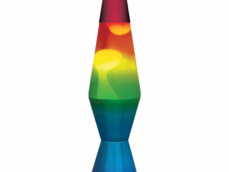 LAVA LAMP RAINBOW – WHITE TRICOLOR-11.5” Online now