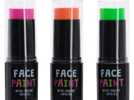 Ready, Set, Glow! Neon Face Paint Set on Sale