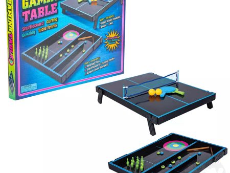 Neon Wooden Tabletop 4 In 1 Multi Game Sale