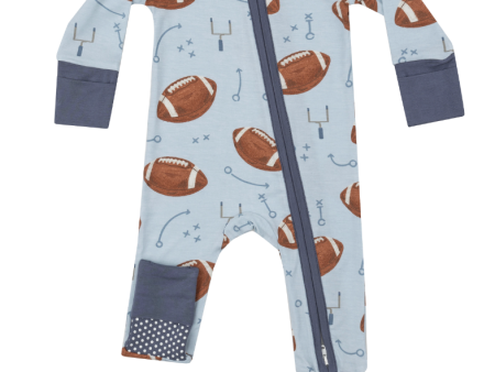 Footballs 2 Way Zipper Romper For Discount