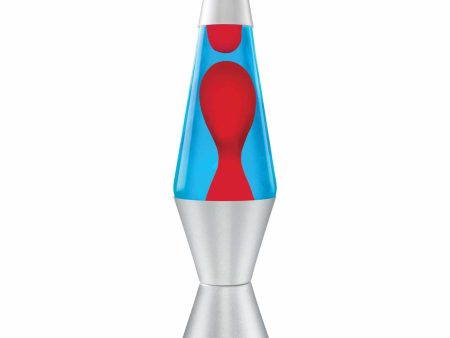 Lava Lamp-Red Blue Silver-14.5  For Discount