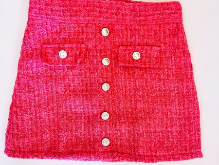 Fuschia Tweed Skirt Cheap