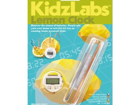 KidzLabs Lemon Powered Clock Experiment STEM Kit Supply