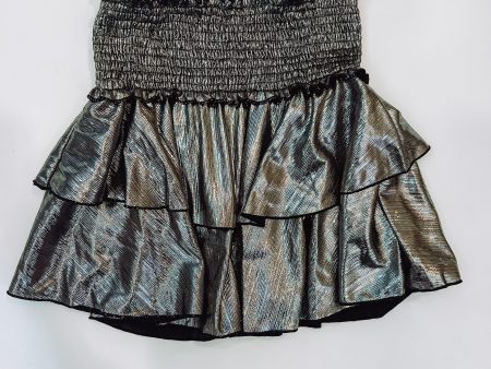 Black Silver Line Skirt Online Hot Sale