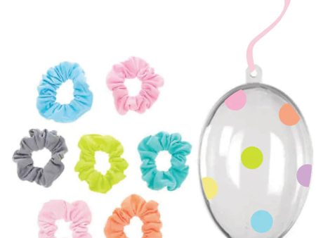 Let s Polka Dot Scrunchie Egg Ornament Set Online Hot Sale