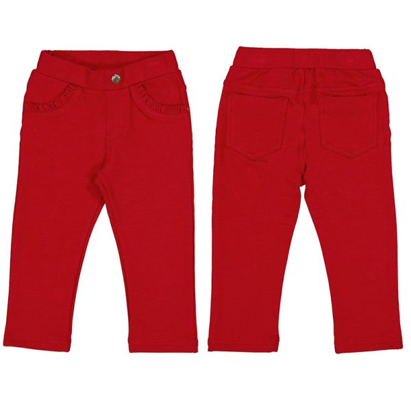 Ruffle Pocket Fleece Trousers For Sale