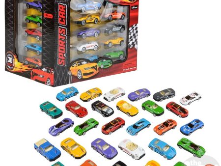 Die Cast Car Set In Carrying Set-30pc For Cheap