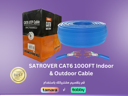 SATROVER CAT6 1000FT Indoor & Outdoor Cable Online Sale