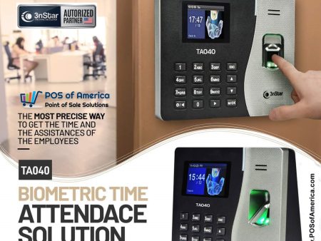 3nStar Biometric Fingerprint Time Attendance TA040 Multi languages For Discount